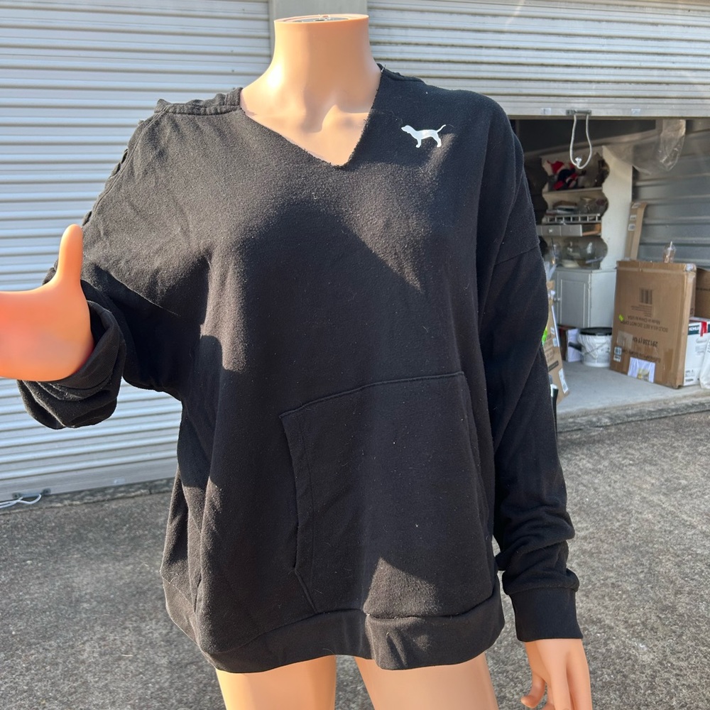 Black Hooded pullover
